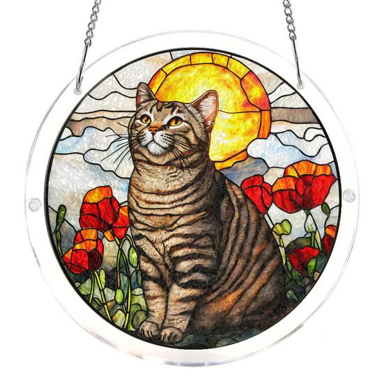 Yousheng Acrylic Puzzle Suncatcher DIY Jigsaw Puzzle Suncatcher Kit with UV Printed Design Colorful Window Hanging Ornament for Home Garden Decor