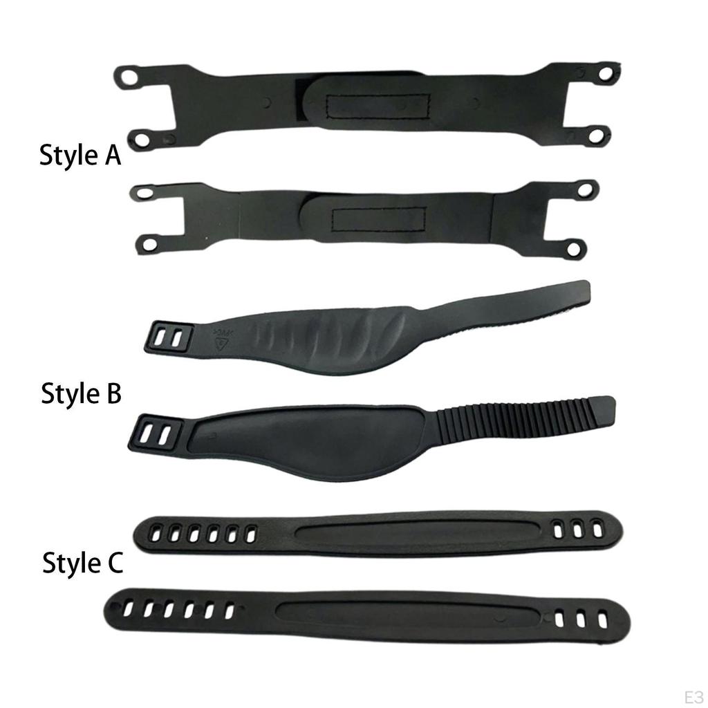 2 Stück Heimtrainer-Pedalriemen Verstellbare Länge Fixierbänder für Heim-Fitnessstudio-Training