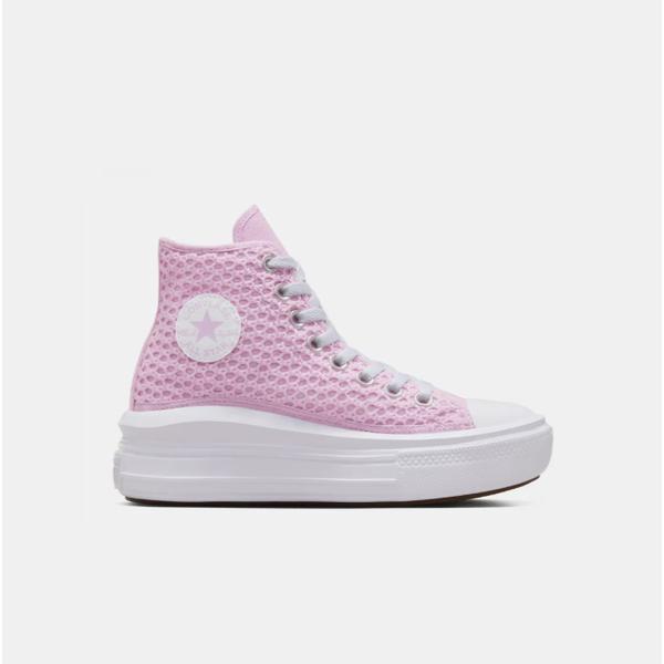 Converse Lightweight High Top Canvas Sneakers Platform Pink A07358c