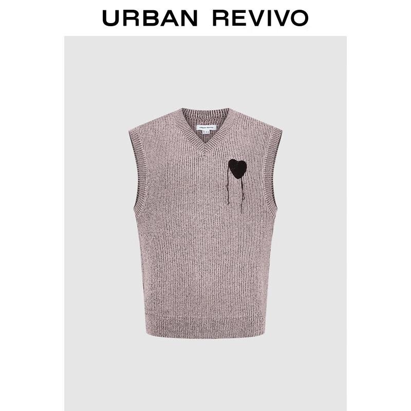 UR Men s Textured Heart Sleeveless Knit Vest M