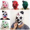 Dress Up Halloween Full Face Mask Latex Joker Mask Halloween Clown Facemask  Halloween Decor