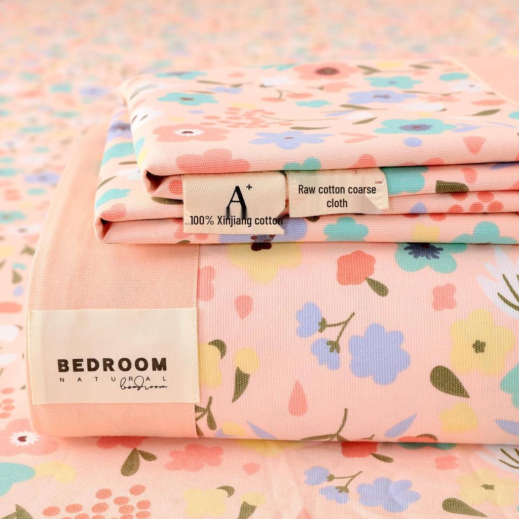 A-Class 100% Cotton Coarse Cloth Soft Bed Sheet for All Seasons