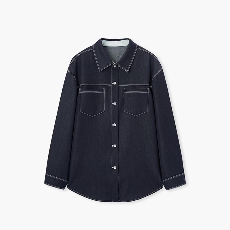 EICHITOO Spring 2026 Rigid Denim Cardigan Jacket