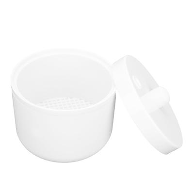 Zahnbohrer Reinigungs-Einweichbox Zahnbohrerhalter Reiniger Runde Box Zubehör Weiß