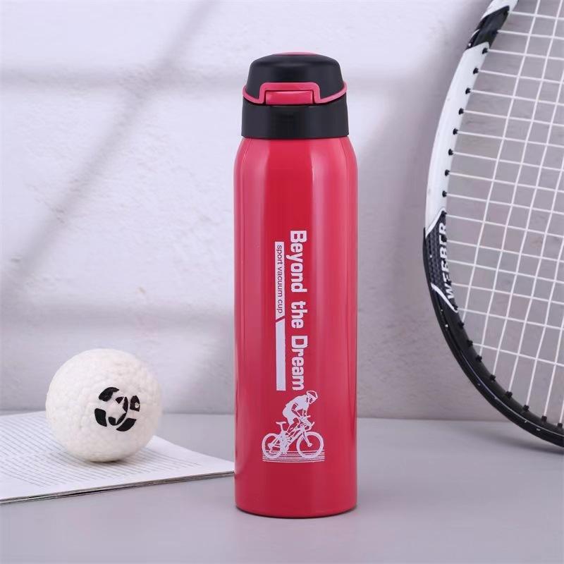 Outdoor Sports Kettle With Handle, Portable Thermos Cup, Anti-Drop Mountaineering Water Cup, Household Vacuum Cup