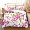 Botanical Flower Duvet Cover Single King Size Garden Leaves Floral Bedding Set Polyester Nature Theme Quilt Cover For Girl Women