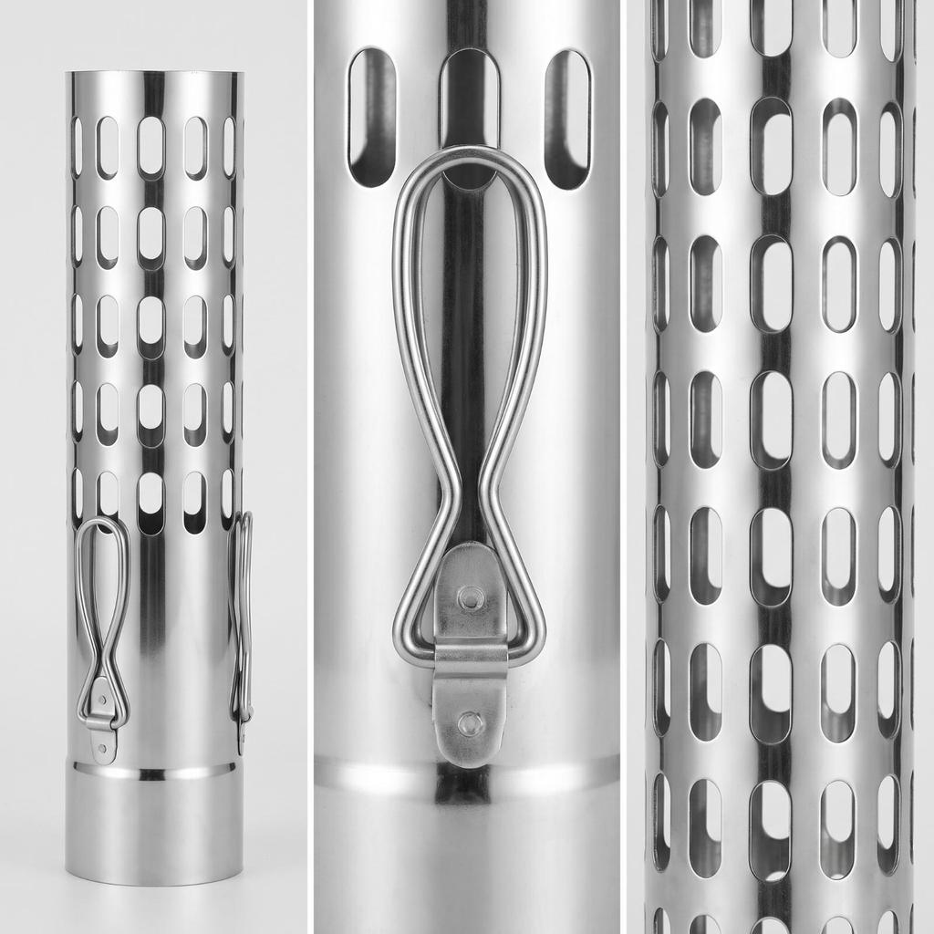 Chimney Pipe with Spark Arrestor Detachable Outdoor for Campers