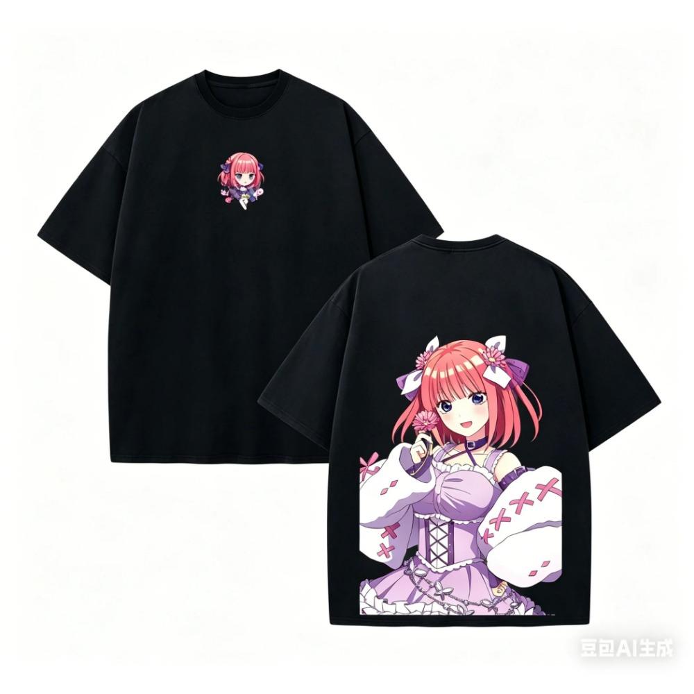 The Quintessential Quintuplets Nino Classic Cotton T-Shirt Summer New Personalized Clothing