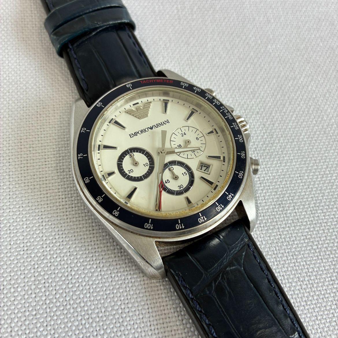 Used [ER263] NS434 EMPORIO ARMANI Armani AR-6069 watch