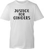 T-shirt Unisexe Justice Pour les Rouquins Drôle Slogan Roux Graphique Haut Noir