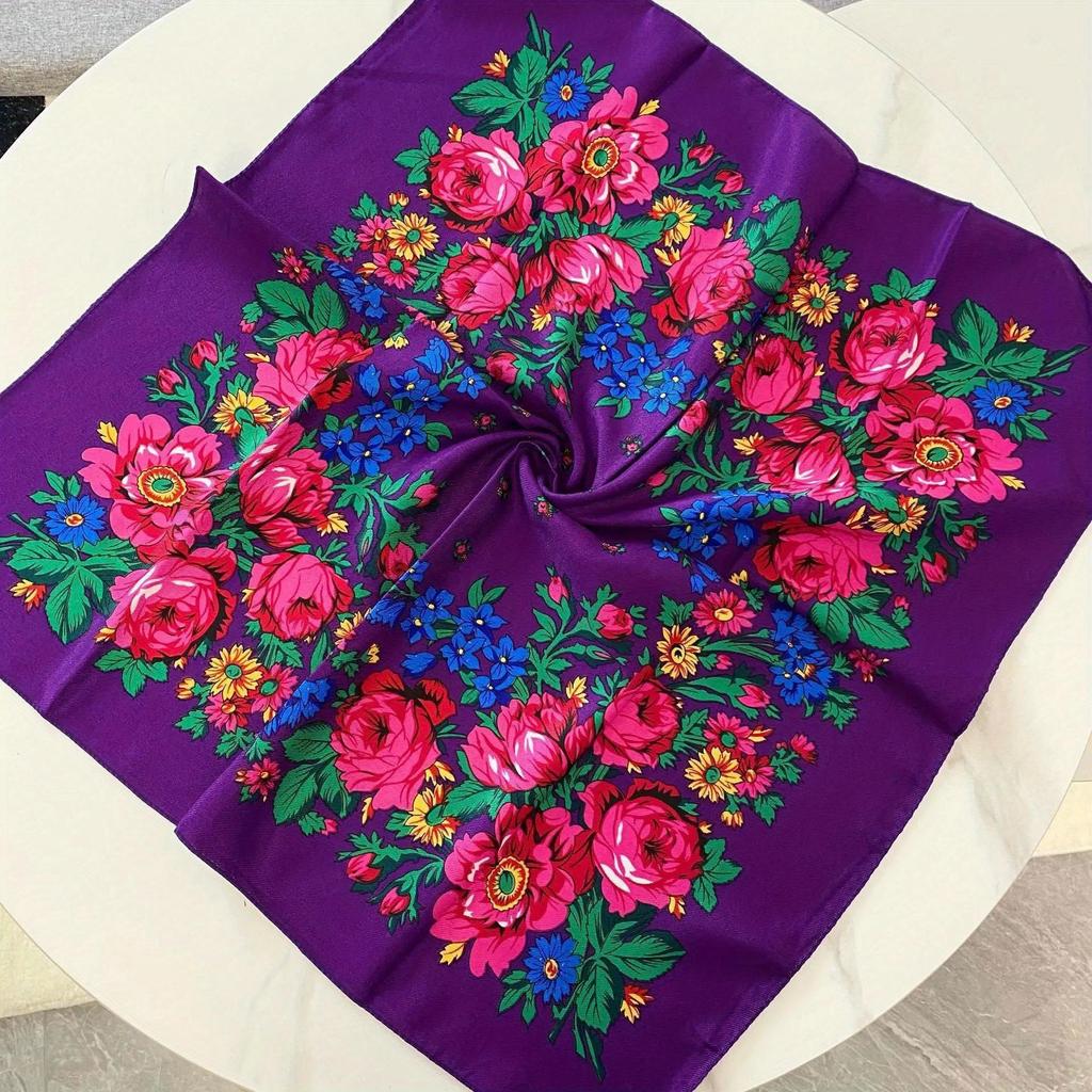 Double Twill Popular Comfortable Value Hot Selling Silk Scarf 70cm Cotton Square Leisure Shawl Scarf for Women Headscarf