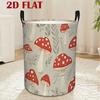 1pc Rustic Forest-Themed Round Storage Basket with Sturdy Handle - Colorful Laundry & Suitable for Bedroom,, Room, Multi-Room Basket For, Clothes, Bla
