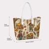 Harvest Farm Print Casual Tote Bag Portable Lightweight Daily Carry Handbag