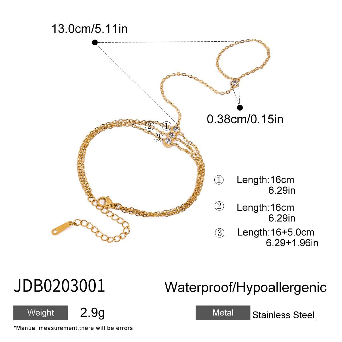 

Titanium Steel Finger Link Bracelet Minimalist Luxury Jewelry High End Hand Accessory for Women Men