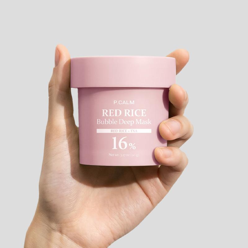 P.CALM Red Rice Bubble Deep Mask 90g