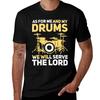 As For Me And My Drums We Will Serve The Lord Christian Drummer Tshirt Trendy Print Short Sleeve Tshirt