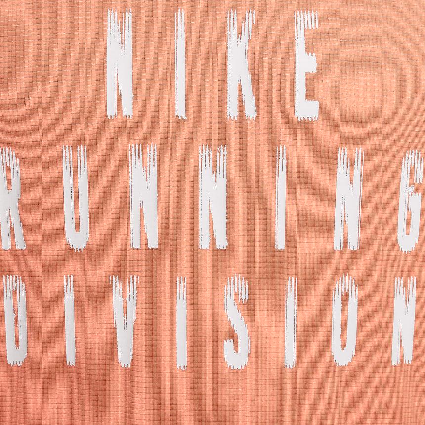 Nike Rise 365 Dri-Fit Running Division Letter Round Neck Pullover Short Sleeve T-Shirt Men Tops Light-Mango FZ1129-643