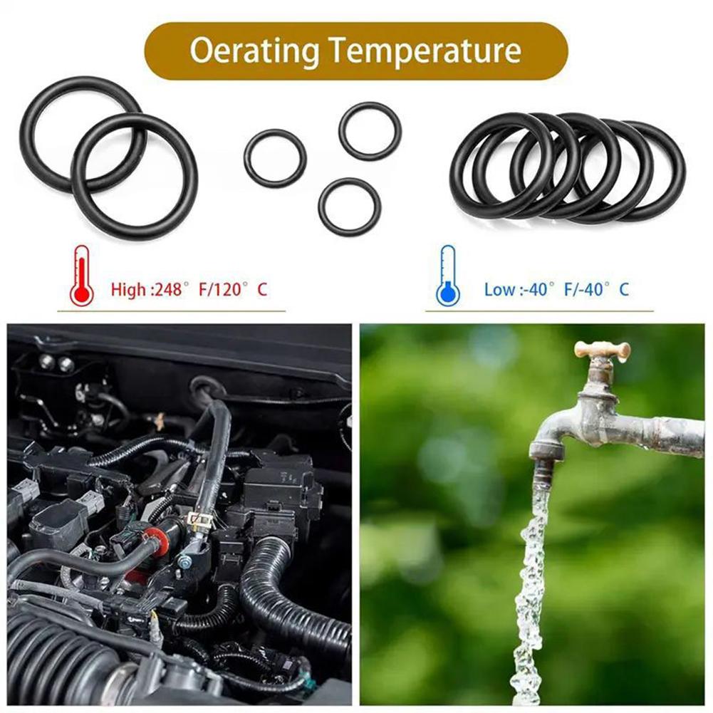 1200pcs O Ring Sealing Washer Rubber O-Ring Assortment Kit For Plumbing Automotive Repair Hardware And Automotive Accessories