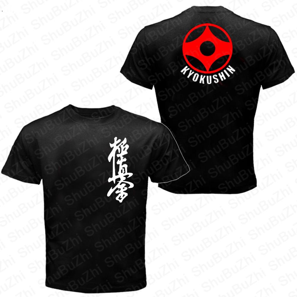Kyokushinkai Kyokushin t-shirt Kai Kan Karate tshirt One Hit Kill Mma Mix Martial Art New Men Summer Cotton T Shirt