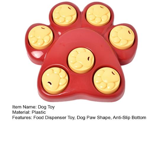 Dog Treat Dispenser Toy Puzzle Feeder with Anti-Slip Bottom Pet Food Dispensing Enrichment Toy for Puppy Small to Large Dogs Brain Training