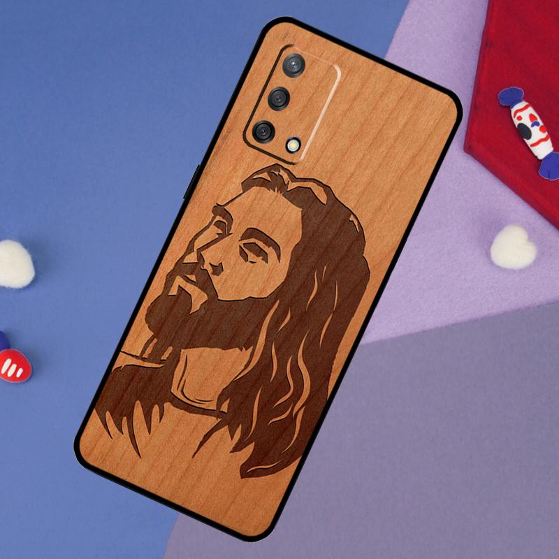 Buddha Jesus Guadalupe Wood Case For Oppo A6 Pro A5 A18 A38 A58 A78 A98 A54 A74 A94 A17 A57 A80 A60 A40 A96 A76 A16 A15