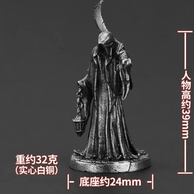 Metal Scythe Reaper Death God Soldier Model Action Figures Toys Board Game Piece Miniature Ornament Accessories Creative Figure