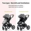 BAZARLAND30.Poussette 3 en 1 Bébé Combinée Siège-Auto Nacelle Trio Réversible Réglable Haute Qualité Roues increvables Canne.Marron