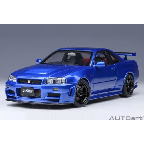 AUTOart 1/18 Scale Nismo R34 GT-R Z-tune Bayside Blue Finished Product