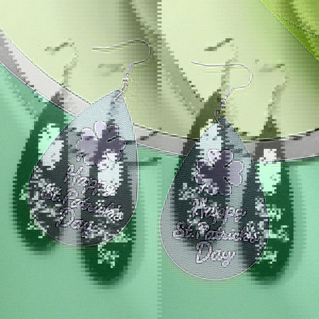 Stylish PU Leather Earrings: Creative Designs & Shapes
