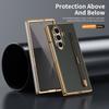 Luxury Military Armor Carbon Fiber Tempered Glass Film Protection Pen Slot Phone Case Samsung Z Fold 7 6 5 4 3 Anti Drop Cover