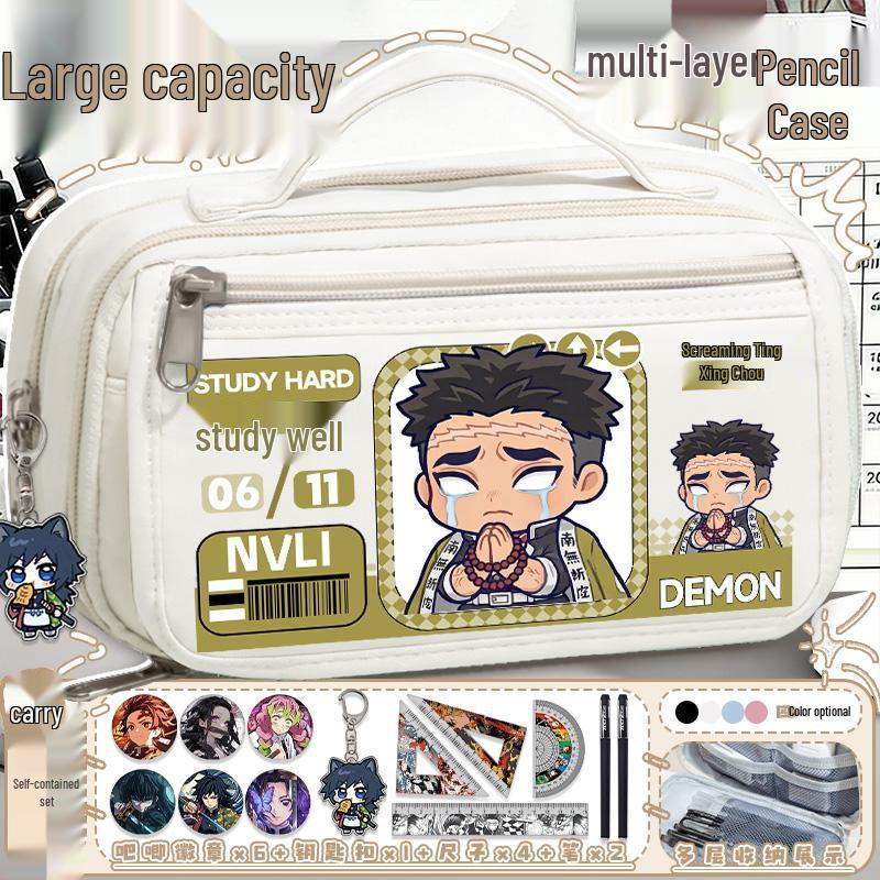 Demon Slayer Mitsuri Kanroji Large Capacity Pencil Case for Students