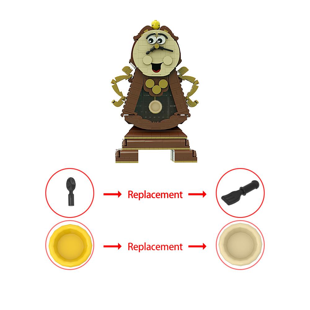 Gobricks Movie Beauty Beast Cogs Worth Building Blocks Модель Персонажи анимационного — фото 4