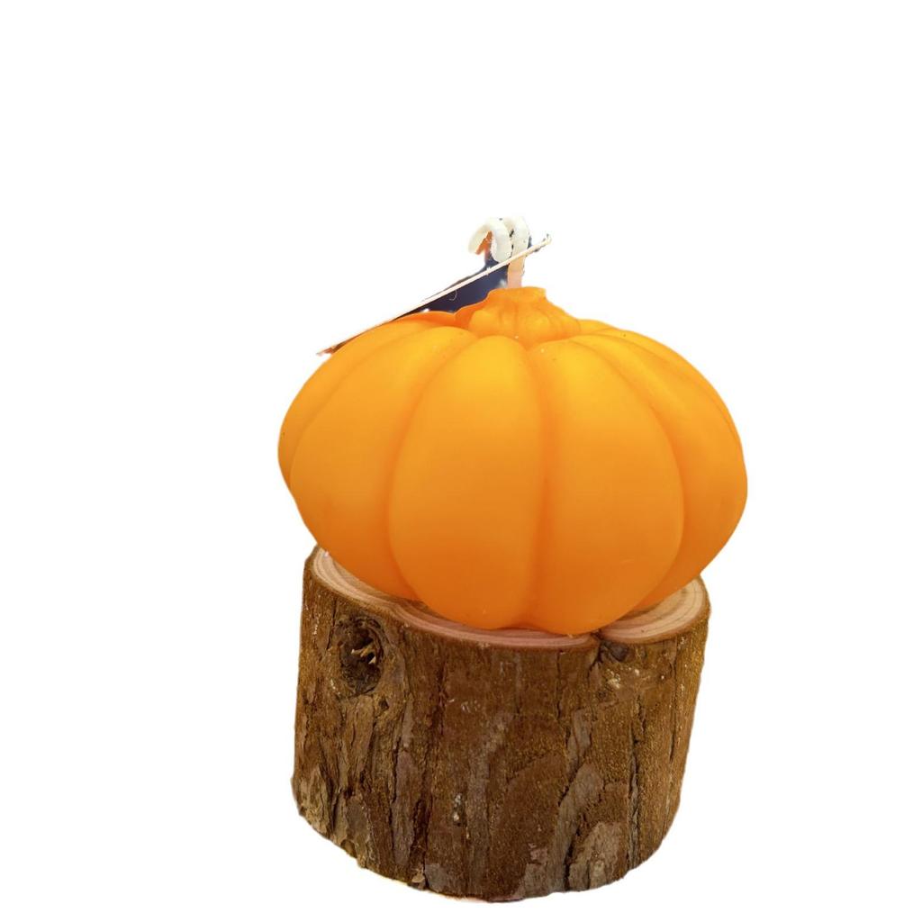 Halloween Pumpkin Scented Candle Ornament – Handmade Fragrance Gift for Festivals and Parties