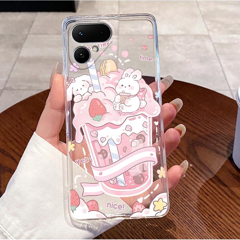 For Tecno Pova Curve 2 5G LK7K Case Luxury Cute Love Rabbit Funny Clear Soft Silicone Back Cover Techno Pova Curve 2 Phone Case
