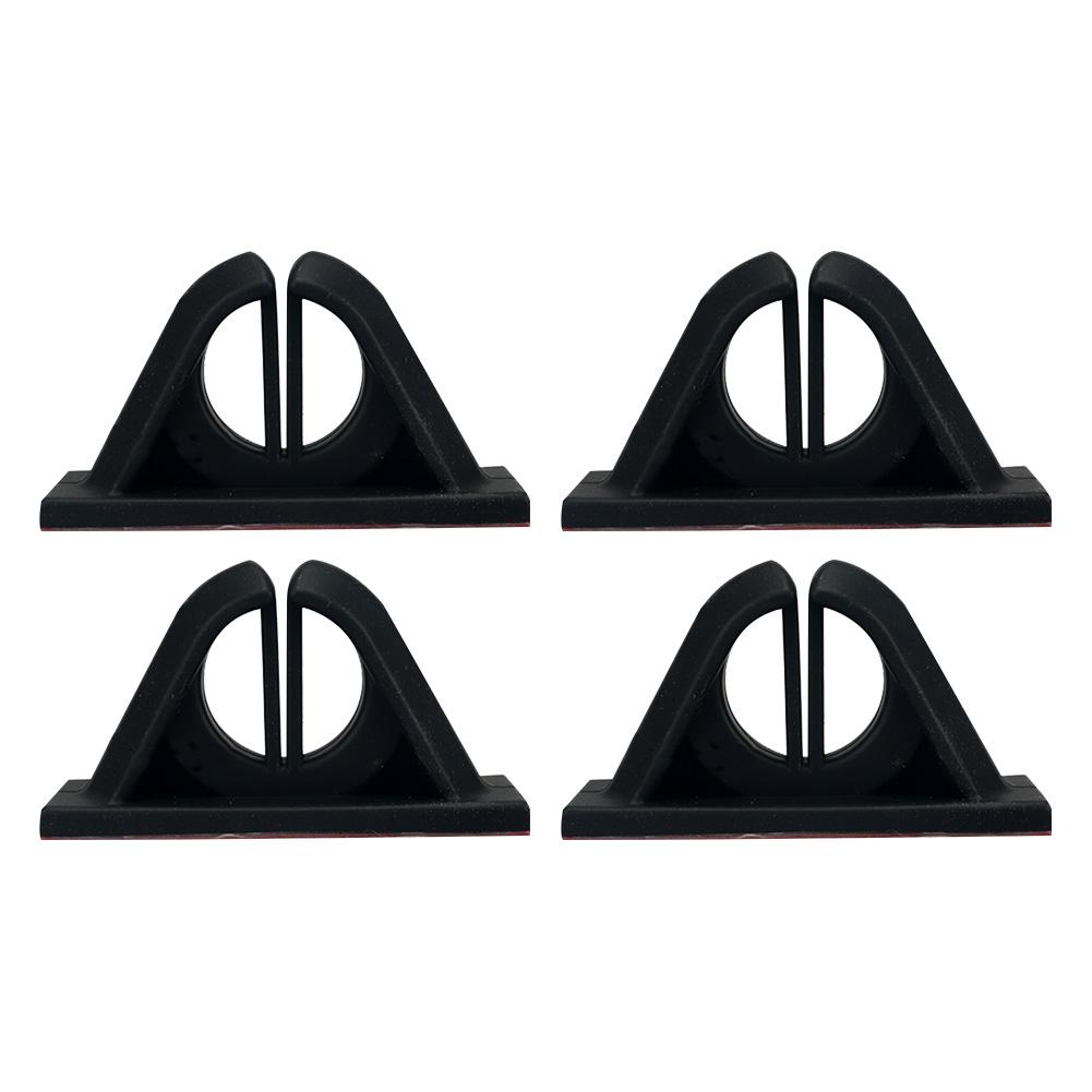 4Pcs Fishing Rod Display Rack Wall Mounted Fishing Rod Holder Fishing Pole Holder Clip Storage Rack for Wall and Garage Storage