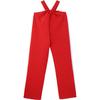 Puma X Coperni T7 Calça Casual Macia Confortável Vazada com Laço Feminina Inferior Vermelho 628303-11