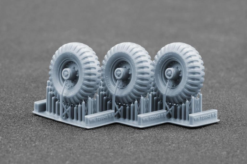 Alvis FV622 Stalwart Wheel Set Plastic Model Parts SCXWM72004S Scale-X 1/72 Mk.2 Weight-Deformed (7 Pieces) (Ace) (Military Vehicle)