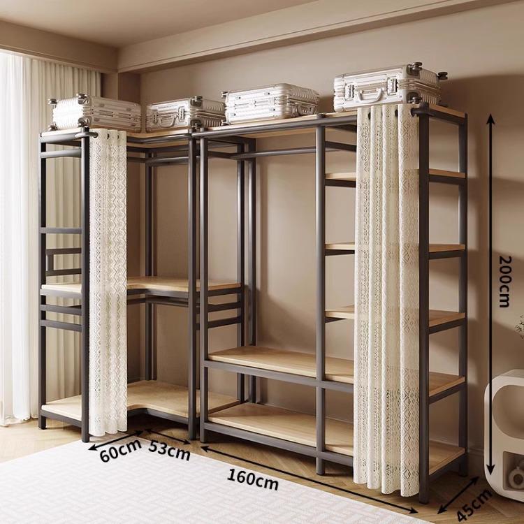 Vertical Metal Corner Coat Rack for Bedroom or Entrance