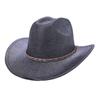 Men'S And Women'S Ethnic Style Western Cowboy Hat Sunscreen Travel Sunshade Top Hat Big Brim Jazz Hat Knight Hat