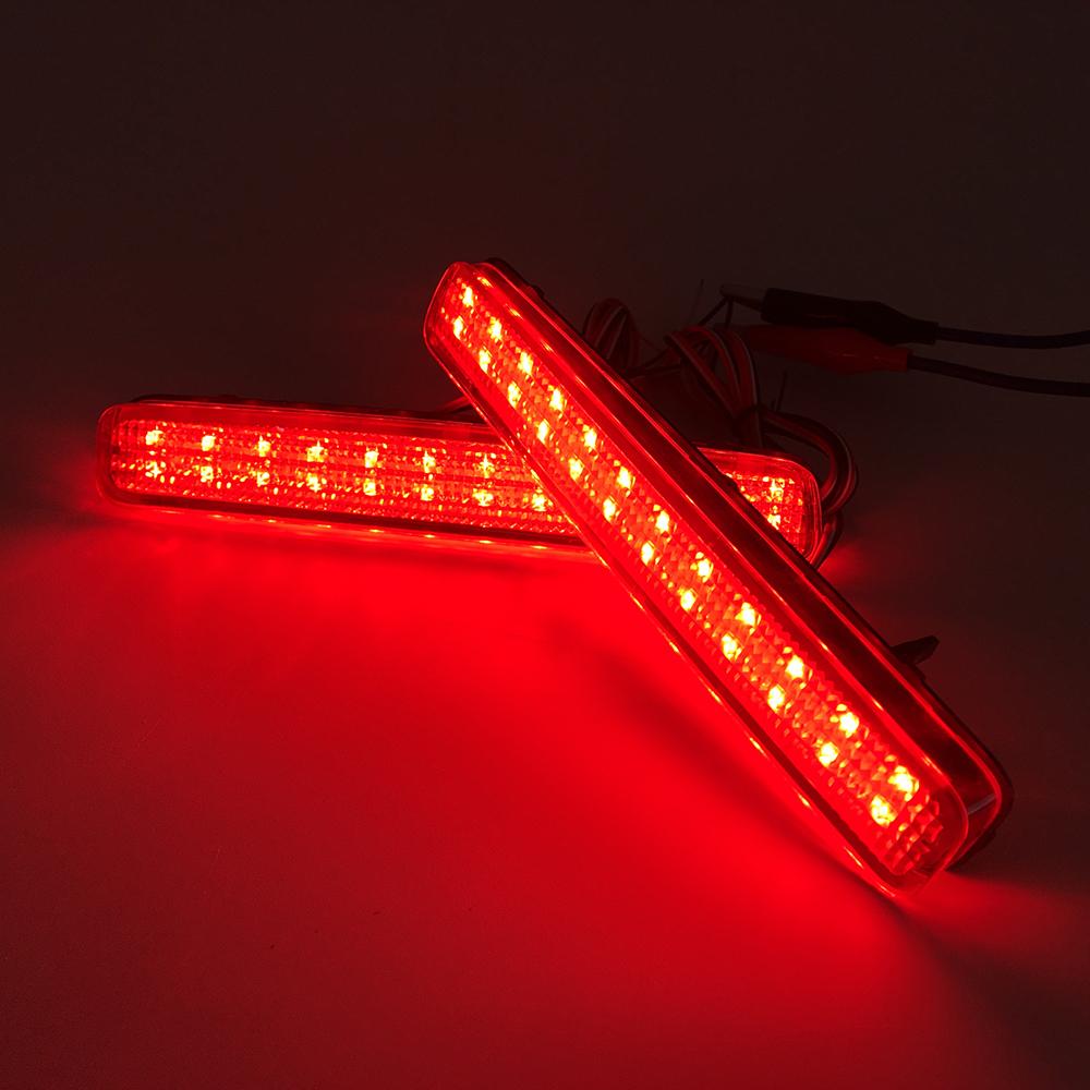 1 Pair LED Rear Bumper Reflector Tail Brake Light For TOYOTA NOAH VOXY 80 and Pruis 40 Series
