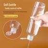 Transparent PET Plastic Flip-Top Bottle, 10/30/50/100 ml, Butterfly Cap for Lotion/Cosmetic Packaging.