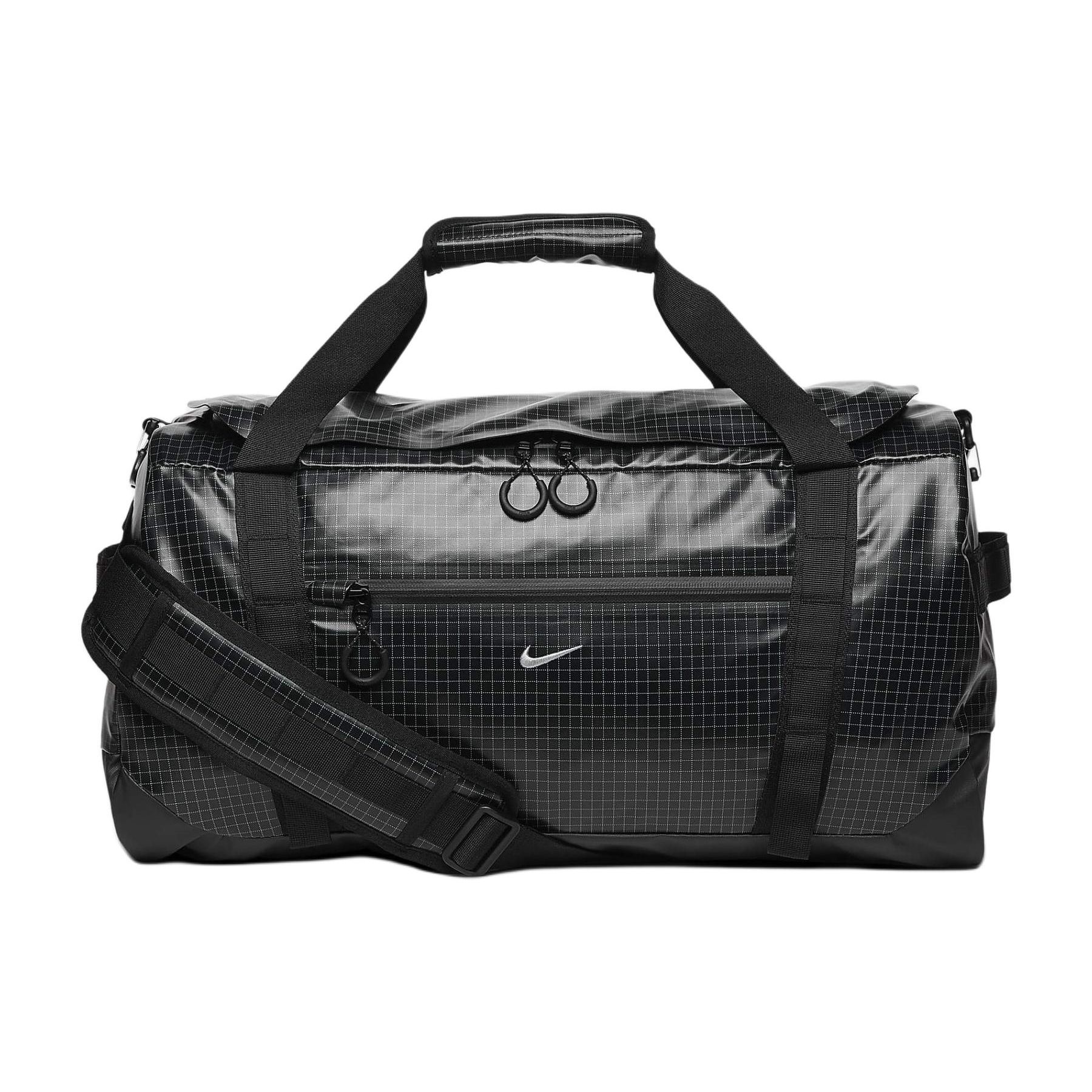 

Nike Logo Zipper Closure Polyester Shoulder Crossbody Handbag Travel Bag Unisex bags Black Light-Smoke-Gray DJ9680-010 Black & Light Smoke Gray