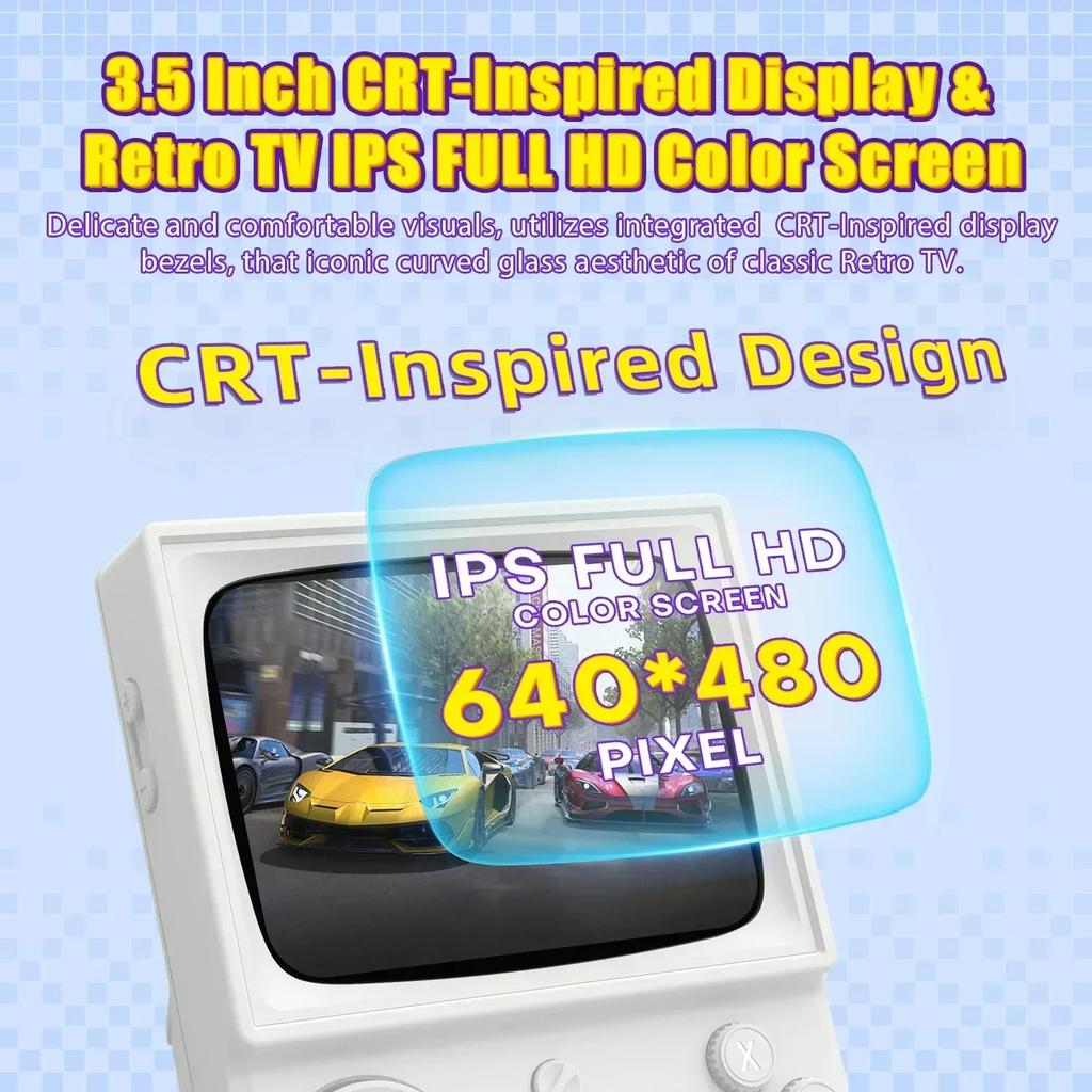 RG40 Retro Handheld Game Console EmuEMEC System 3.5'' IPS Screen Wi-Fi Multiplayer Portable Pocket Video Console
