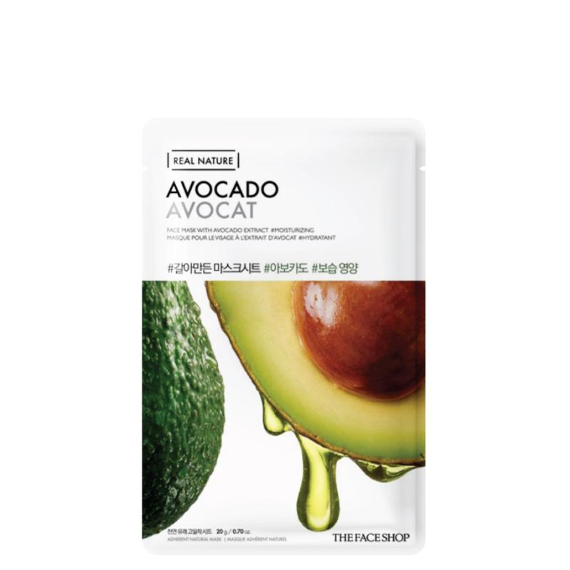 Real Nature Avocado Face Mask Set (10 masks)
