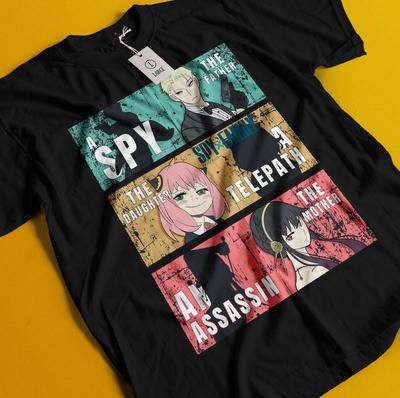 Spy X Family T-Shirt Anya Tshirt Loid Yor Forger Shirt Bond Sylvia Tee Damian
