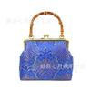 Handmade gold bag bamboo handle brocade cheongsam mouth gold bag handbag