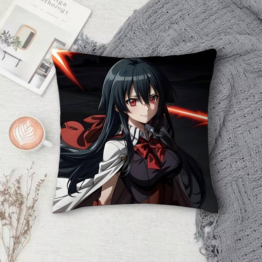 AAkame ga Kill Doublesided Printed Square Decorative Cushion Cover for Sofa Living Room Home Decor