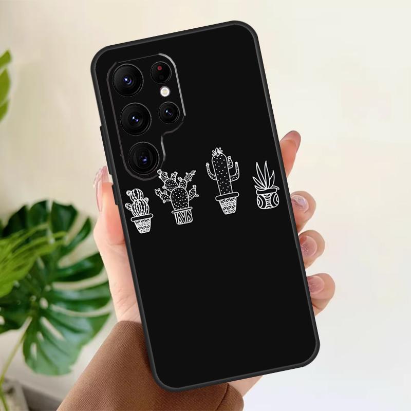 

Cactus Pattern Soft Case For Samsung Galaxy S25 S21 S22 S23 S24 Ultra S9 S10 Plus S20 FE S24 FE Phone Cover Galaxy S20 Plus