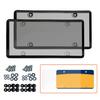 Transparent License Plate Holders with Screws UV Resistant Universal Fit