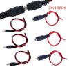 10/20PCS 12V DC Connectors Male Female Jack Cable Wire Line Adapter Plug Power Supply 5.5 X 2.1mm